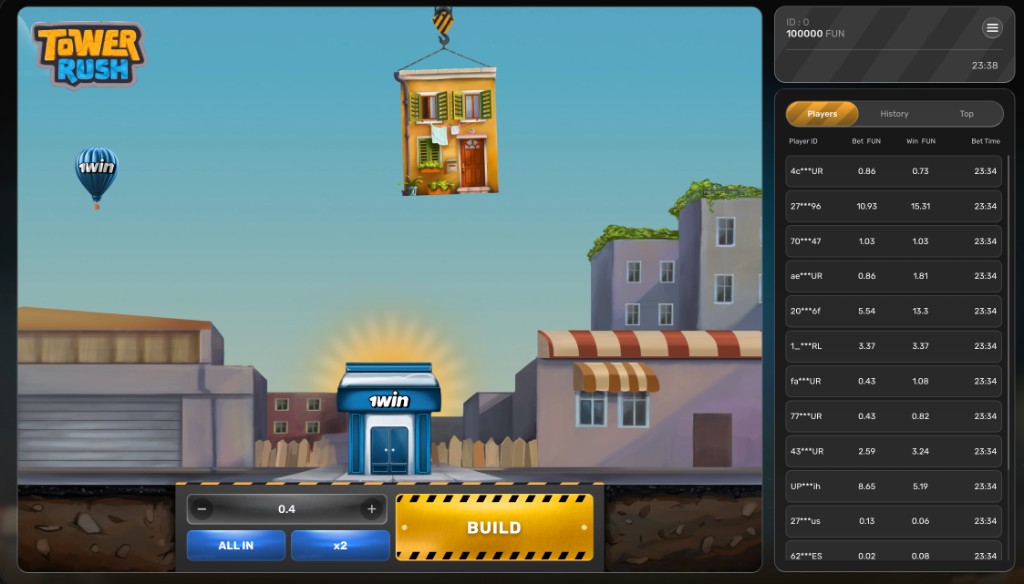 Watch Tower Rush live — cashout decisions, bonus floor activations, and multiplier swings
